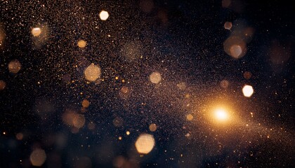 Wall Mural - Glimmering Cosmic Dust Against Dark Background In Space Environment