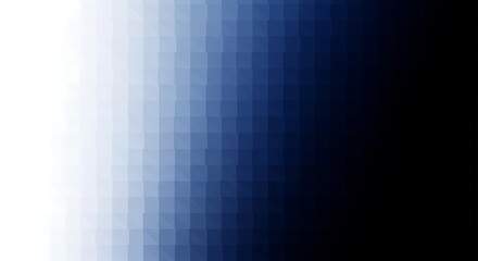 Canvas Print - Abstract Gradient of Blue Squares Fading to Black and White background texture