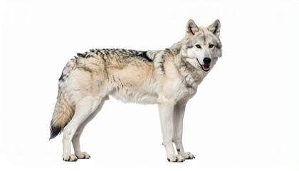  siberian husky dog on white 