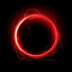 Wall Mural - Glowing red energy circle illustration