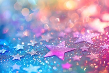 Wall Mural - Star texture glitter backgrounds illuminated.