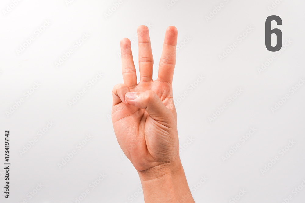 American Sign Language (ASL) alphabet and numbers chart using human ...