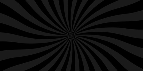 Wall Mural - Abstract shine black and gray ray cartoon pop sunburst wallpaper. spiral line diagonal vintage summer poster design.