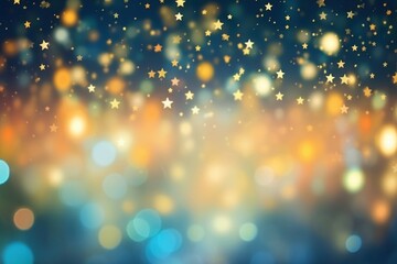 Wall Mural - Star pattern bokeh effect background light backgrounds outdoors.