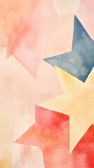 Wall Mural - Star abstract shape art.