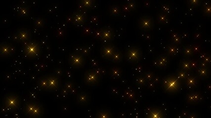 Wall Mural - gold sparkle dust flakes background transparent video