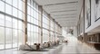 © Ofida Studio - Bright Modern Hotel Lobby Interior with Lounge Area and Large Windows