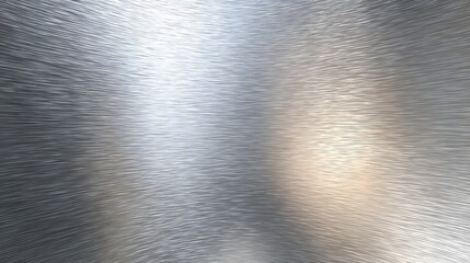 Wall Mural - Photorealistic Detailed Macro Shot of Brushed Steel Surface Texture