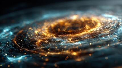 Wall Mural - Abstract Visualization of High-Speed Particles in a Cosmic Setting