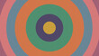 © almamun366 - Colorful abstract concentric circles pattern with retro geometric design
