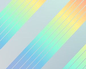 Wall Mural - Rainbow gradient stripes lines pattern design on grey gradient background
