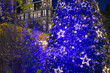 Christmas tree in the park Rathaus, Vienna, Austria