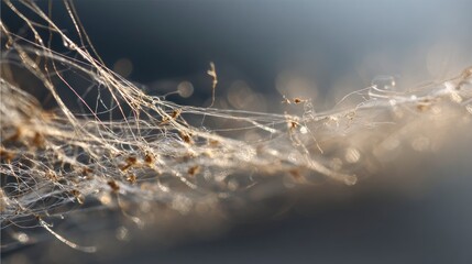 Delicate spiderweb detail