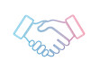 © PNGSTORE - Handshake icon isolated on transparent background