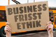 © AndriiKoval - “Business Frisst Ethik” Profit often outweighs fairness and responsibility.BUSINESS. ETHIK. PROFIT. SYSTEM. GESELLSCHAFT.