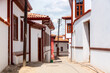 Cozy narrow street with turkish traditional houses near Ankara castle. Ankara, Turkey