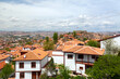 Ankara Castle with old town. Ankara Kalesi during summer sunny day.