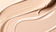 © Supriono - Nude liquid foundation light beige grainy gradient background, ivory cosmetics smooth texture banner, copy space