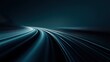 © mba - Dark, abstract road with streaks of light.  Dynamic, futuristic.  Blurs of teal lines converging