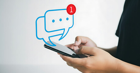 Don't miss out! Get that notification checked on your mobile device. One new message is awaiting your speedy reply on your cell phone.
