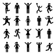© DESIN HUB - Collection of Diverse Human Silhouettes in Dynamic Poses