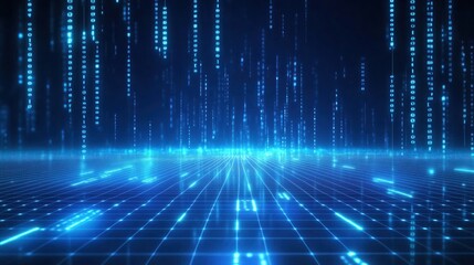 Digital Rain and Grid