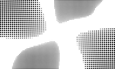 Wall Mural - Halftone twisted grunge pattern design