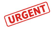 © Lsg 21 - Red stamp graphic with the word urgent displayed boldly indicating immediate action required for important matters isolated on white background