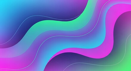 Abstract colorful wave pattern design with light and line flow for a vibrant artistic backdrop illustration