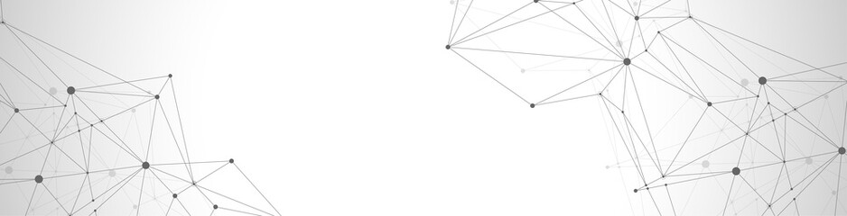 Wall Mural - Global network connection concept. Big data visualization. Social network communication in the global computer networks. Internet technology. Business. Science. Illustration