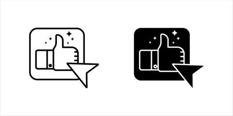 Digital Responibility Icon set . Vector Illustration Outline	
