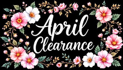  April Clearance floral design. Floral design for seasonal sale