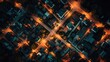 © PikePicture - Aerial view illuminating residential neighborhood streets at night