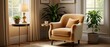 © nania - Comfortable armchair in a sunny living room with houseplants