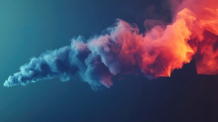Wall Mural - Abstract smoke creating a fluid motion background