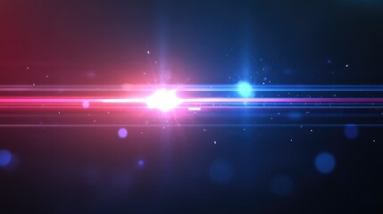 Canvas Print - Abstract lens flare light streak overlay background