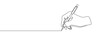 © Максим Зайков - Continuous one line pen hand pencil write one art icon book journal sketch. Sign line pen hand vector signature letter notebook person background contract document single legal white school paper