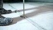 © Ruslan - Worker applying sealant to concrete floor crack