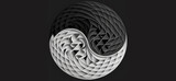 Dual Spiral – Geometric Balance and Symbolic Motion, Yin-Yang, Conceptual, Abstract, Emotion, Strategy, Texture, Design
