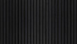 © Inka - SEAMLESS wall panel pattern, slim vertical slats in black wood with natural fluted texture, modern interior background for home & office, decorative accent wall or acoustic panel design.