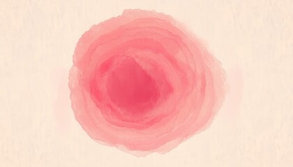 Wall Mural - abstract pink watercolor bloom radiating soft concentric layers with delicate gradients on light background evoking floral energy calm atmosphere ideal for wallpaper or banner design