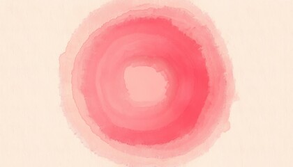Wall Mural - abstract pink watercolor bloom radiating soft concentric layers with delicate gradients on light background evoking floral energy calm atmosphere ideal for wallpaper or banner design