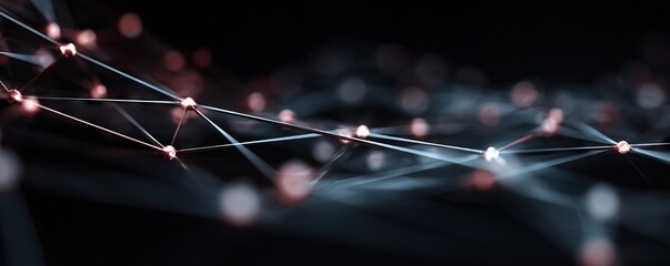 Wall Mural - Digital abstract background, ideal for depicting a wide range of applications, including network capabilities, technological processes, data storage, AI, audio, graphics, science and education, etc.