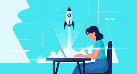Digital Startup Launch: A Woman's Initiative With Rocket Propulsion and Technical Innovation