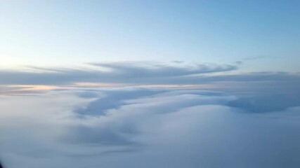 Wall Mural - Gentle yet persistent swirling clouds drift across a serene sky in a peaceful, evolving atmospheric timelapse natural, drift across serene sky, freedom