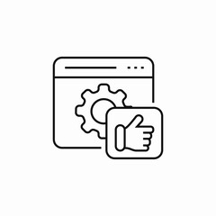 web configuration like icon sign vector