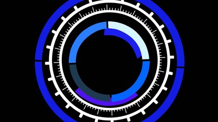 60 seconds timer circle countdown animation from 60 to 0 countdown on digital clock , Modern flat design of countdown 60 seconds 4k motion graphics.countdown timer animation on black background