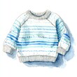 © Ramadhan - Watercolor illustration of a baby sweater