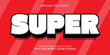 © Muh - Super editable text effect, 3d text style