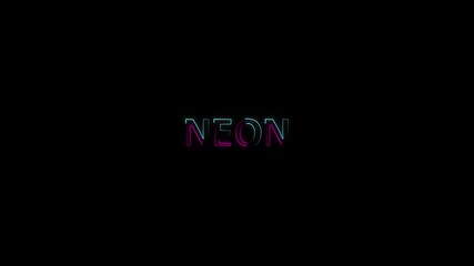 animated loading icon with various bright neon colors